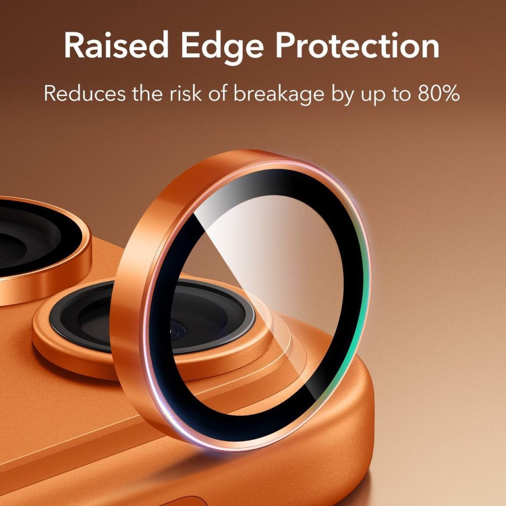 Bakre kamerabeskyttelsesfolie ESR Armorite for Apple iPhone 14 Pro, Herdet glass, Oransje