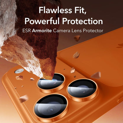 Bakre kamerabeskyttelsesfolie ESR Armorite for Apple iPhone 14 Pro, Herdet glass, Oransje