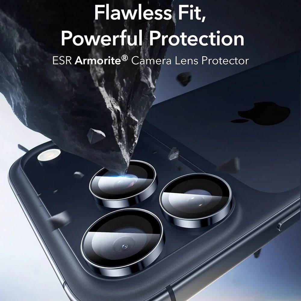 Bakre kamera beskyttelsesfilm ESR Armorite for Apple iPhone 17 Pro Max / 17 Pro / 16 Pro Max / 16 Pro, Herdet glass, Blå