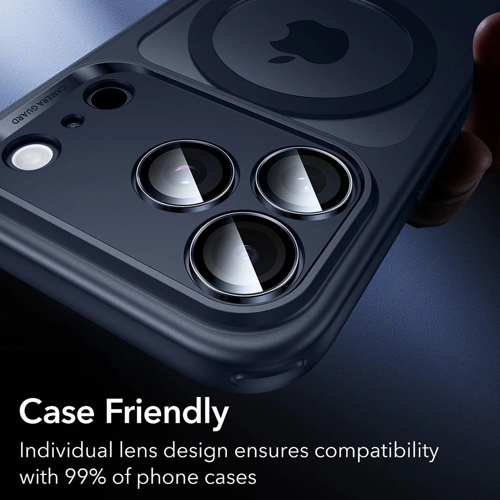 Bakre kamera beskyttelsesfilm ESR Armorite for Apple iPhone 17 Pro Max / 17 Pro / 16 Pro Max / 16 Pro, Herdet glass, Blå