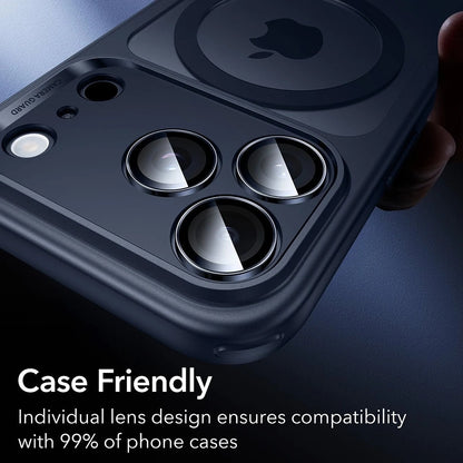 Bakre kamera beskyttelsesfilm ESR Armorite for Apple iPhone 17 Pro Max / 17 Pro / 16 Pro Max / 16 Pro, Herdet glass, Blå