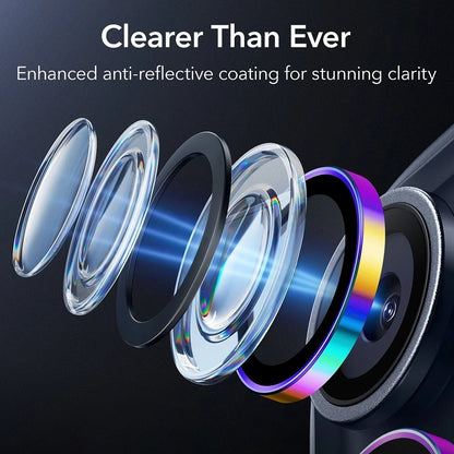 Bakre kamera beskyttelsesfilm ESR Armorite for Apple iPhone 17 Pro Max / 17 Pro / 16 Pro Max / 16 Pro, Herdet glass, Flerfarget