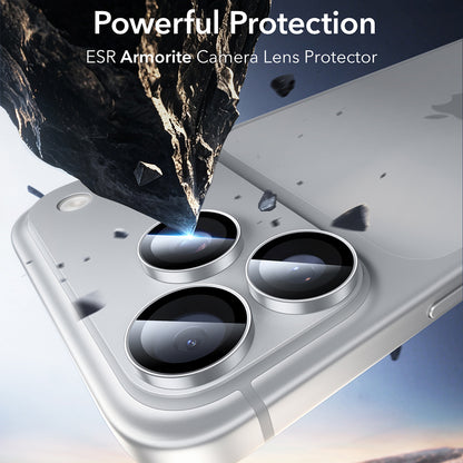 Beskyttelsesfilm for bakre kamera ESR Armorite for Apple iPhone 18 Pro / 18 Pro max, herdet glass, sølvfarget