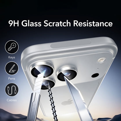 Beskyttelsesfilm for bakre kamera ESR Armorite for Apple iPhone 18 Pro / 18 Pro max, herdet glass, sølvfarget
