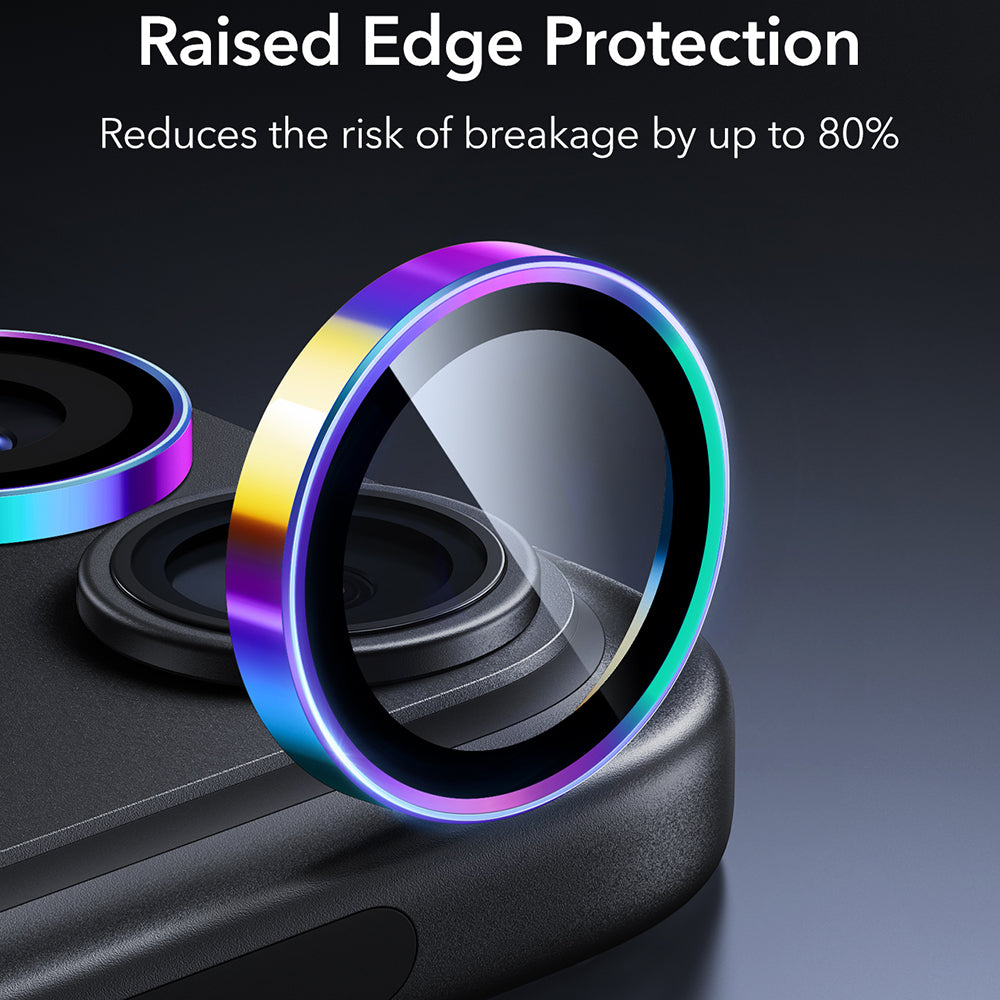 Beskyttelsesfilm for bakre kamera ESR Armorite for Apple iPhone 18 Pro / 18 Pro max, Herdet glass, Flerfarget