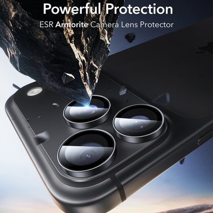Beskyttelsesfilm for bakre kamera ESR Armorite for Apple iPhone 18 Pro / 18 Pro Max, herdet glass, sett med 2 stk, svart