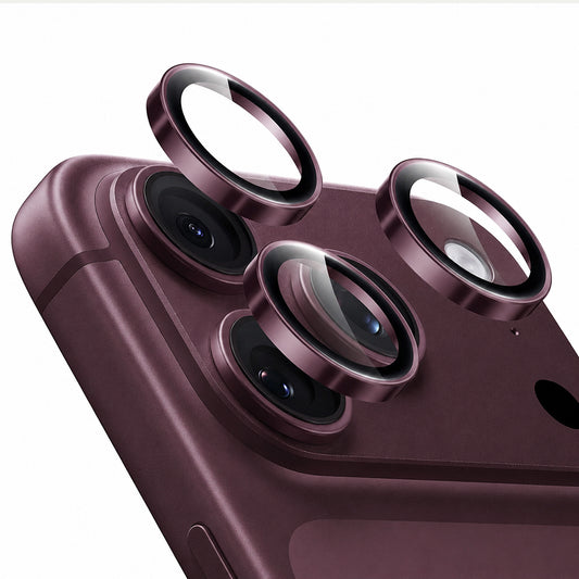 Beskyttelsesfilm for bakre kamera ESR Armorite for Apple iPhone 18 Pro / 18 Pro Max, Herdet glass, Mørk burgunder