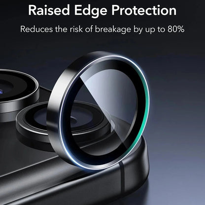 Beskyttelsesfilm for bakre kamera ESR Armorite for Apple iPhone 18 Pro / 18 Pro max, Herdet glass, Mørk burgunder