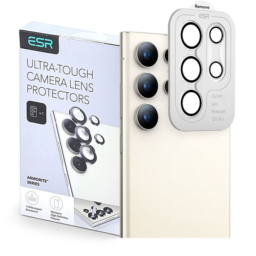 Beskyttelsesfolie for bakre kamera ESR Armorite for Samsung Galaxy S25 Ultra S938, Herdet glass, Gjennomsiktig