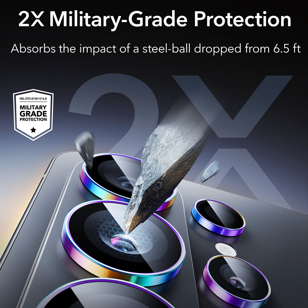 Bakre kamera beskyttelsesfilm ESR Armorite for Samsung Galaxy S26 Ultra S948, Herdet glass, Flerfarget