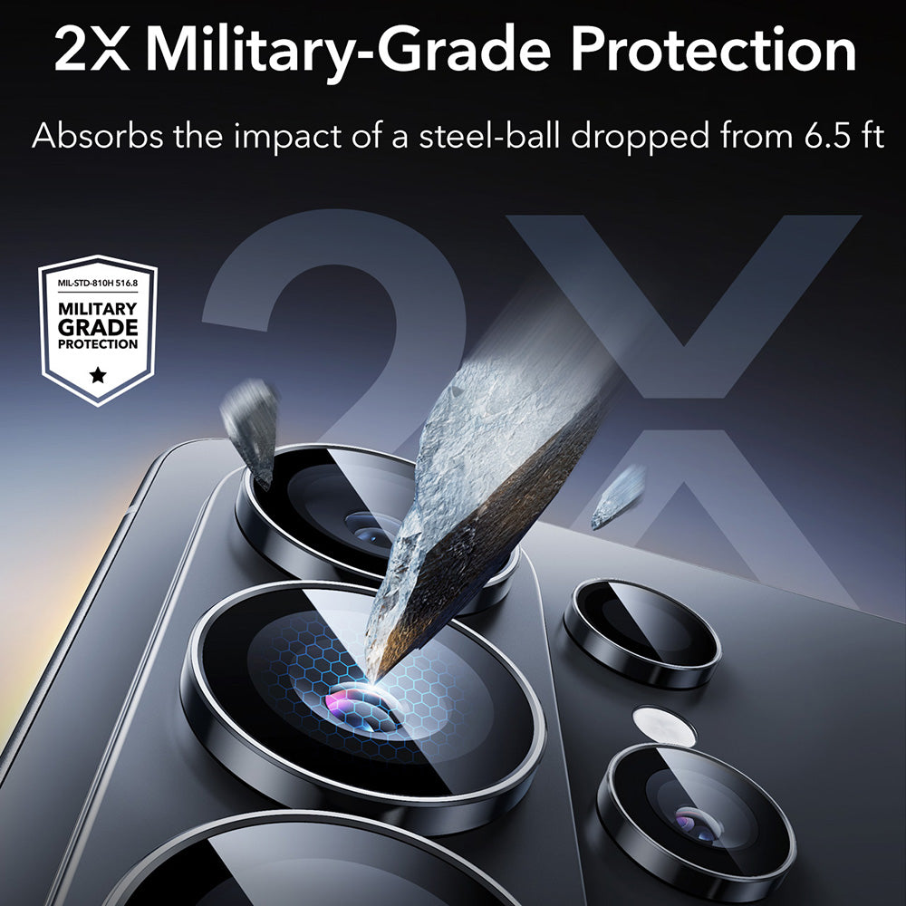 Bakre kamera beskyttelsesfilm ESR Armorite for Samsung Galaxy S26 Ultra S948, Herdet glass, Svart