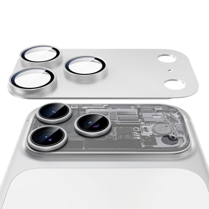 Bakre kameralinsebeskyttelse ESR Armorite Pro for Apple iPhone 18 Pro Max, Herdet glass, Sølv