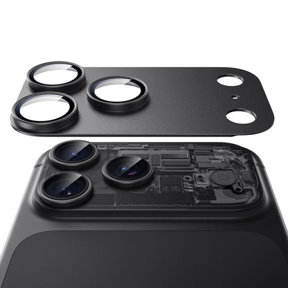 Bakre kameralinsebeskyttelse ESR Armorite Pro for Apple iPhone 18 Pro Max, Herdet glass, Svart