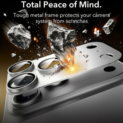 Beskyttelsesfilm for bakre kamera ESR Armorite Pro for Apple iPhone 18 Pro, Herdet glass, Sølv