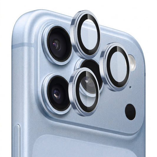 Bakre kameralinsebeskyttelse Lito S+ for Apple iPhone 18 Pro / 18 Pro Max, Herdet glass, Blå