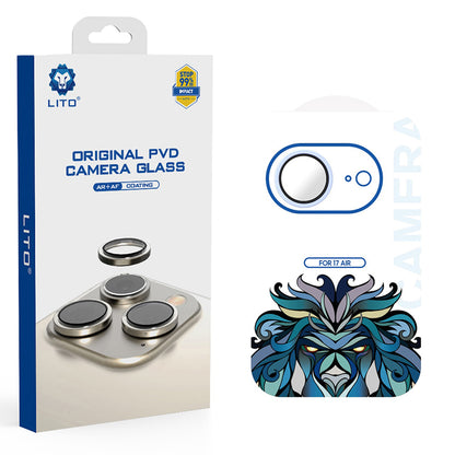 Beskyttelsesfolie Lito Titanium AR for Apple iPhone 17 Air, Herdet Glass, Blå
