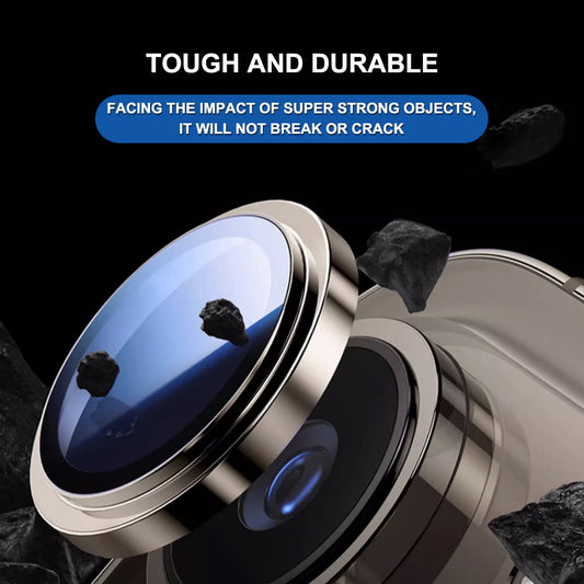 Beskyttelsesfolie Lito Titanium AR for bakre kamera til Apple iPhone 17 Pro Max / 17 Pro, Herdet glass, Oransje