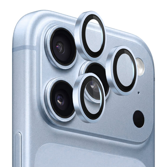 Bakre kameralinsebeskyttelse Lito Titanium AR for Apple iPhone 18 Pro / 18 Pro Max, Herdet glass, Blå