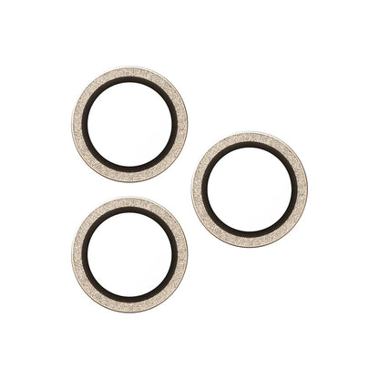 Bakre kamera beskyttelsesfilm PanzerGlass Hoops Glitter for Apple iPhone 17 Pro Max / 17 Pro / 16 Pro Max / 16 Pro, Herdet glass, Gull