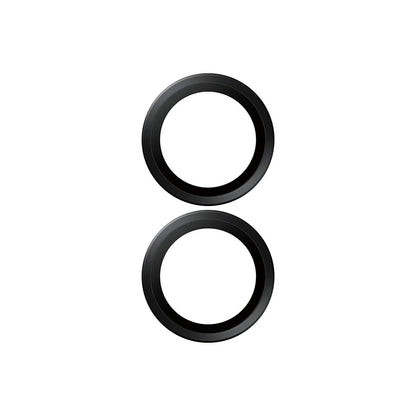 Bakre kamera beskyttelsesfilm PanzerGlass Hoops for Apple iPhone 17 / 16 Plus / 16, Herdet glass, Svart