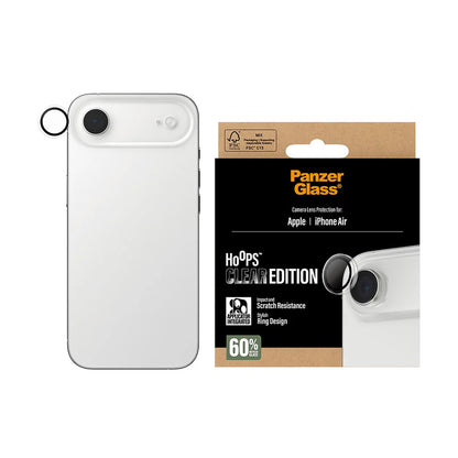Bakre kamera beskyttelsesfilm PanzerGlass Hoops for Apple iPhone 17 Air, Herdet glass, Gjennomsiktig