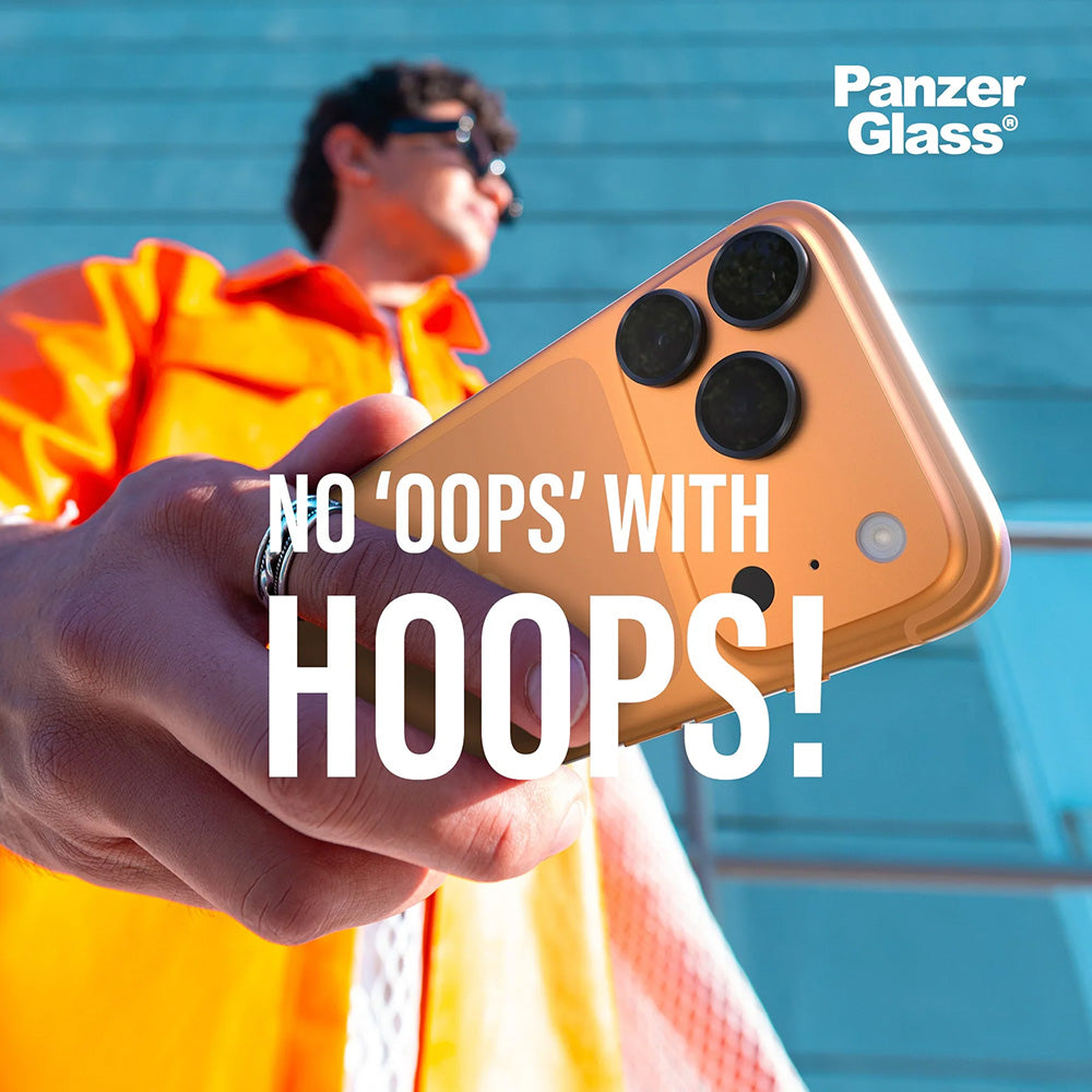 Beskyttelsesfolie for bakre kamera PanzerGlass Hoops for Apple iPhone 17 Pro, Herdet glass, Gjennomsiktig