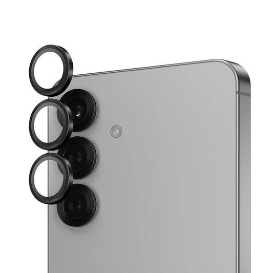 Beskyttelsesfolie for bakre kamera PanzerGlass Hoops for Samsung Galaxy S25 S931, Herdet glass, Svart