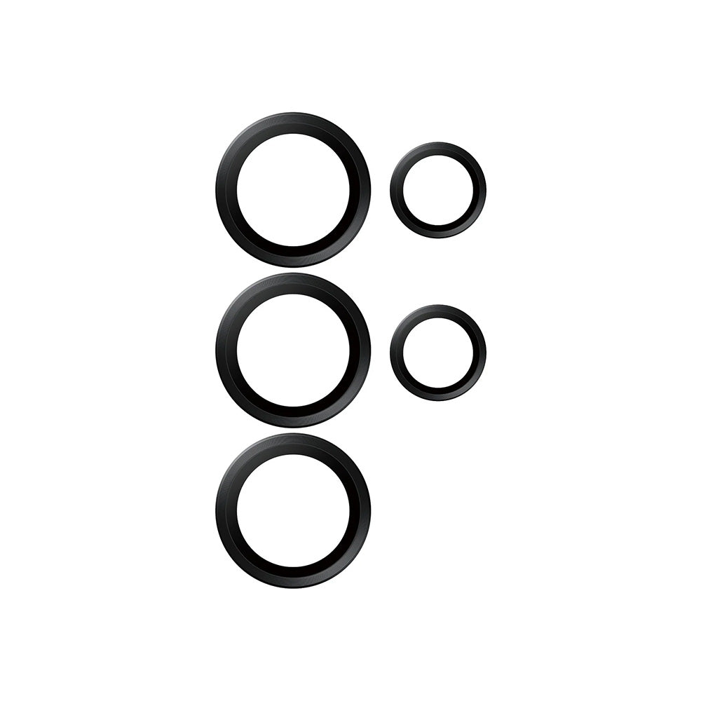 Beskyttelsesfolie for bakre kamera PanzerGlass Hoops for Samsung Galaxy S25 Ultra S938, Herdet glass, Svart