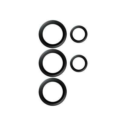 Beskyttelsesfolie for bakre kamera PanzerGlass Hoops for Samsung Galaxy S25 Ultra S938, Herdet glass, Svart