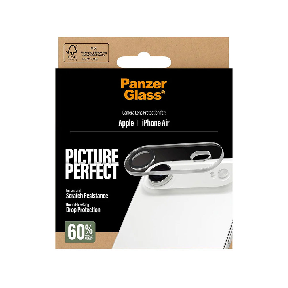Beskyttelsesfolie for bakre kamera PanzerGlass PicturePerfect for Apple iPhone 17 Air, Herdet glass, Gjennomsiktig