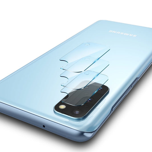 Beskyttelsesfolie for bakre kamera Ringke IDGL for Samsung Galaxy S20 5G G981 / S20 G980, Herdet glass, Sett med 3 stykker, Gjennomsiktig