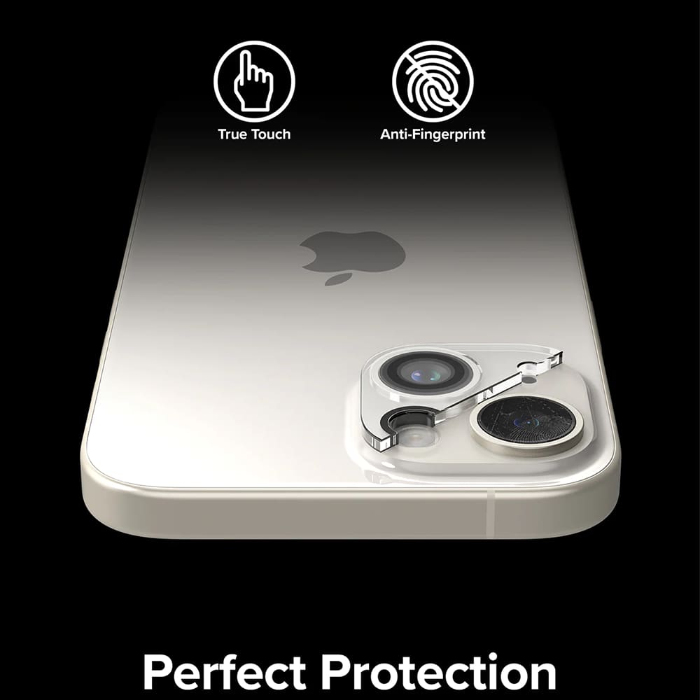 Beskyttelsesfolie for bakre kamera Ringke for Apple iPhone 15 Plus / 15, Herdet glass, Sett med 2 stykker, Gjennomsiktig