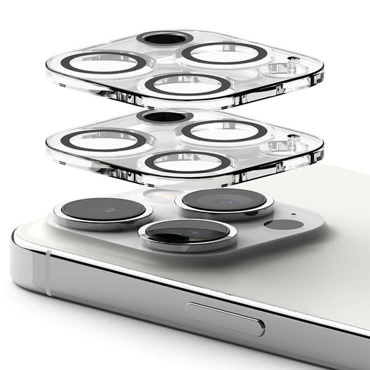 Beskyttelsesfolie for bakre kamera Ringke for Apple iPhone 15 Pro Max, Herdet glass, Sett med 2 stykker, Gjennomsiktig