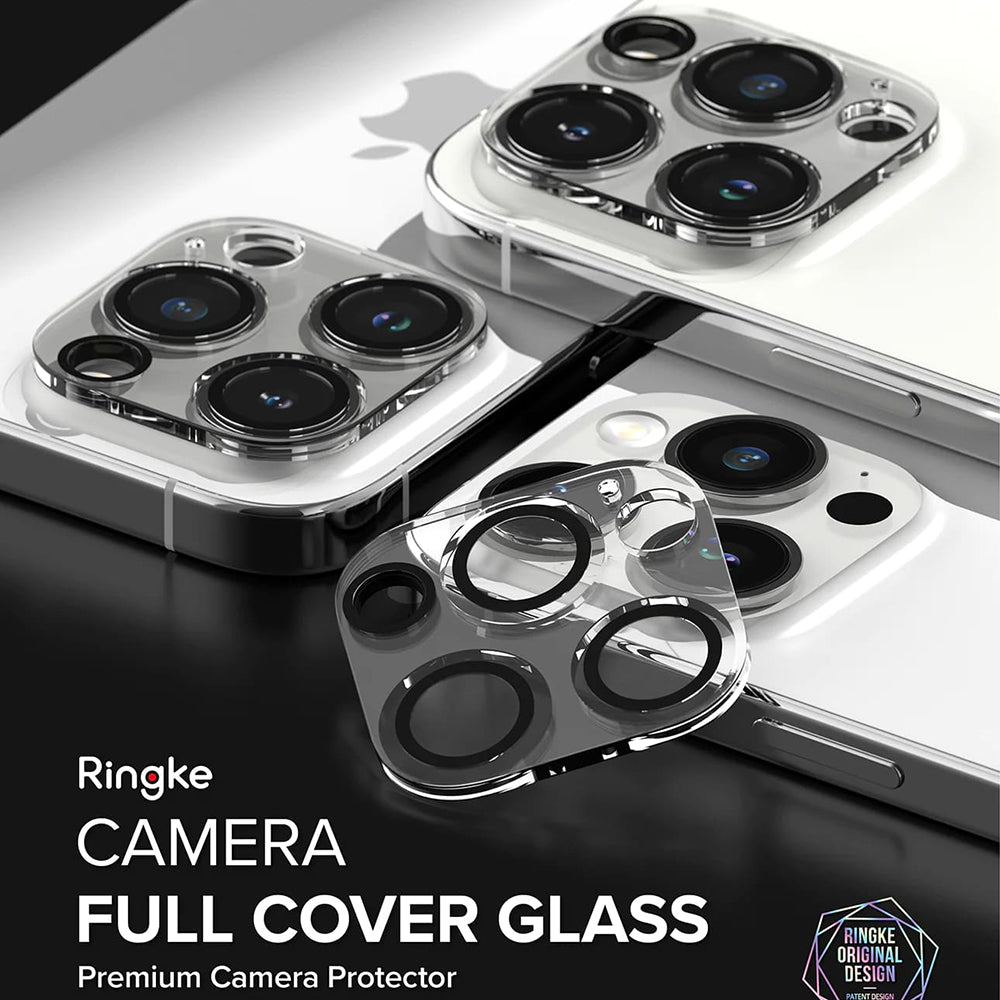 Beskyttelsesfolie for bakre kamera Ringke for Apple iPhone 15 Pro Max, Herdet glass, Sett med 2 stykker, Gjennomsiktig