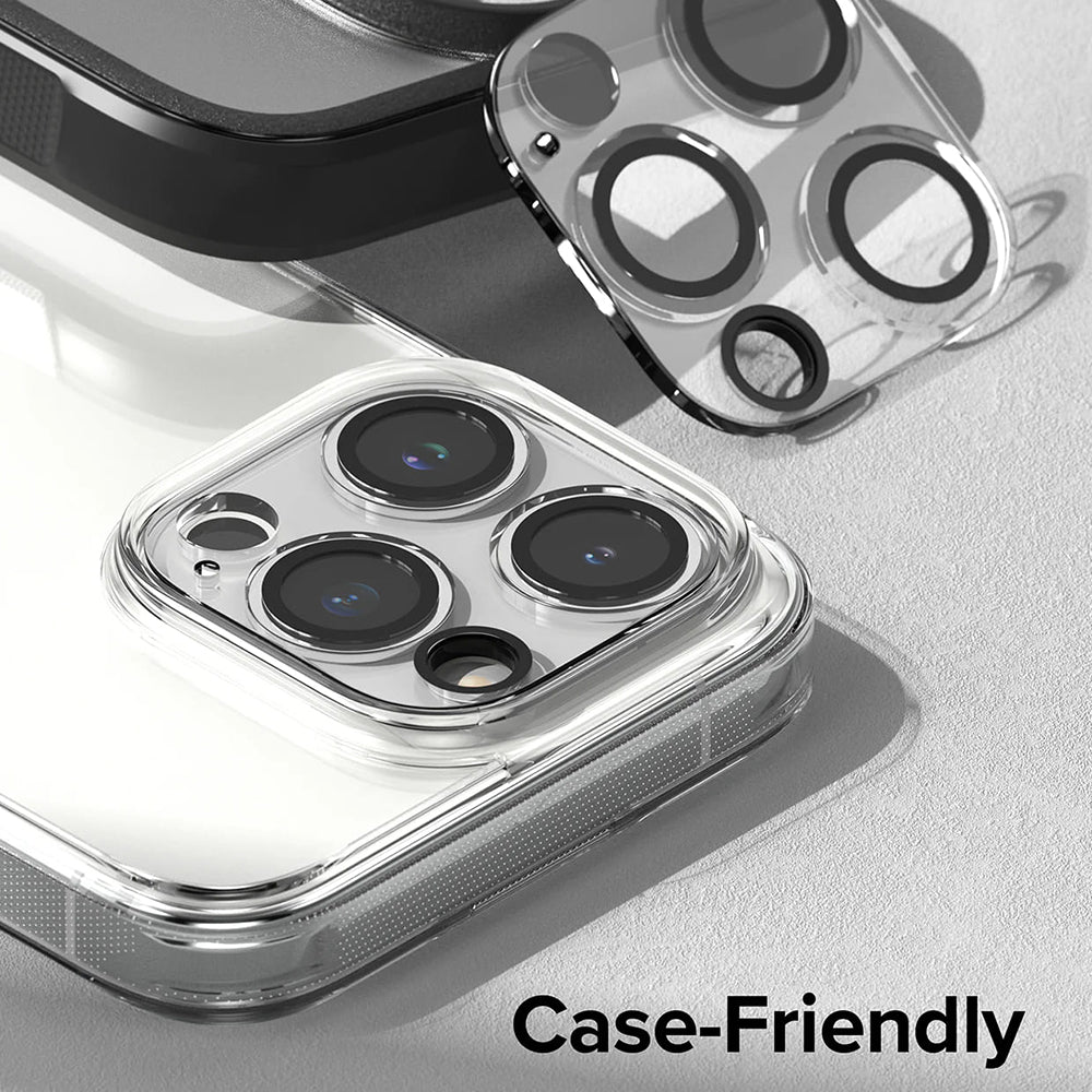 Beskyttelsesfolie for bakre kamera Ringke for Apple iPhone 15 Pro Max, Herdet glass, Sett med 2 stykker, Gjennomsiktig