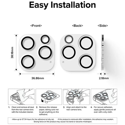 Beskyttelsesfolie for bakre kamera Ringke for Apple iPhone 15 Pro Max, Herdet glass, Sett med 2 stykker, Gjennomsiktig