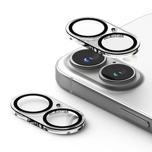 Ringke bakkamera beskyttelsesfilm for Apple iPhone 16 Plus / 16, herdet glass, sett med 2 stk, gjennomsiktig