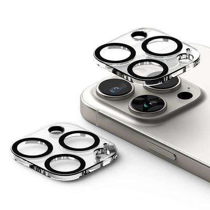 Beskyttelsesfolie for bakre kamera Ringke for Apple iPhone 16 Pro Max / 16 Pro, Herdet glass, Sett med 2 stykker, Gjennomsiktig