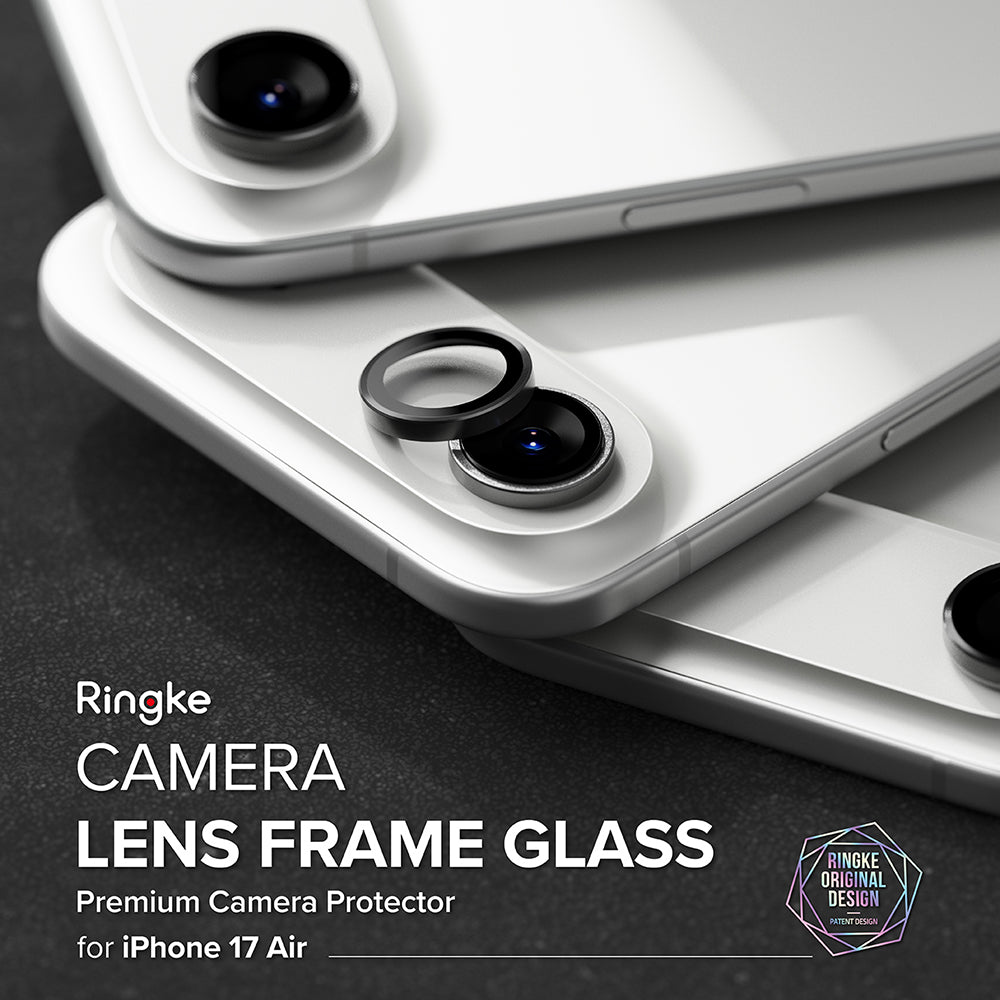 Beskyttelsesfolie Ringke Bakre Kamera for Apple iPhone 17 Air, Herdet Glass, Svart