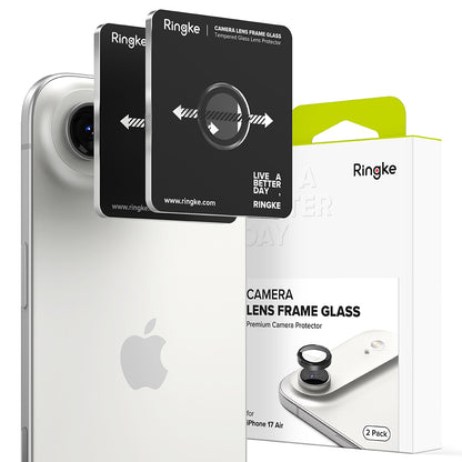 Beskyttelsesfolie Ringke Bakre Kamera for Apple iPhone 17 Air, Herdet Glass, Svart