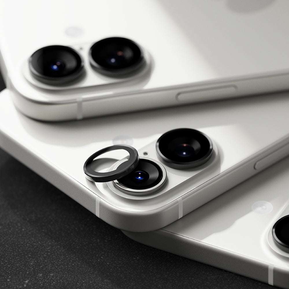 Beskyttelsesfolie Ringke Bakre Kamera for Apple iPhone 17, Herdet Glass, Svart
