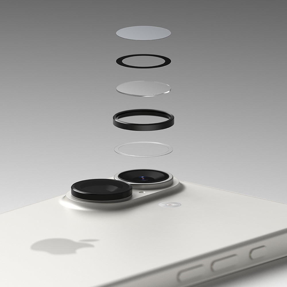 Beskyttelsesfolie Ringke Bakre Kamera for Apple iPhone 17, Herdet Glass, Svart