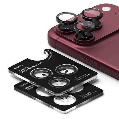 Ringke bakkamera beskyttelsesfilm for Apple iPhone 18 Pro / 18 Pro Max, herdet glass, sett med 2 stk, gjennomsiktig