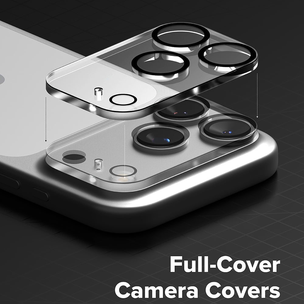 Ringke bakkamera beskyttelsesfilm for Apple iPhone 18 Pro, herdet glass, sett med 2 stk, gjennomsiktig