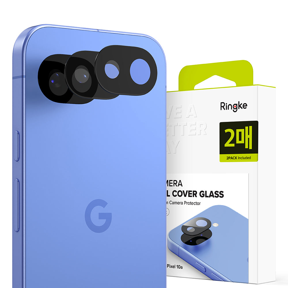 Beskyttelsesfolie for bakre kamera Ringke for Google Pixel 10a, Herdet glass, Sett med 2 stykker, Gjennomsiktig