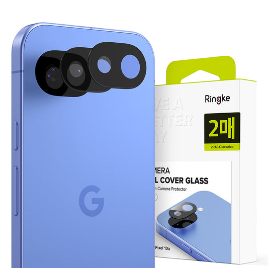 Beskyttelsesfolie for bakre kamera Ringke for Google Pixel 10a, Herdet glass, Sett med 2 stykker, Gjennomsiktig