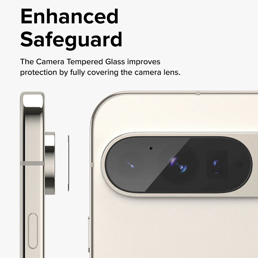 Beskyttelsesfilm for bakre kamera Ringke for Google Pixel 9 Pro, Herdet glass, Sett med 3 stk, Transparent
