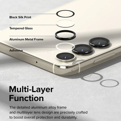 Beskyttelsesfolie Ringke Bakre Kamera for Samsung Galaxy S23+ S916 / S23 S911, Herdet Glass, Svart