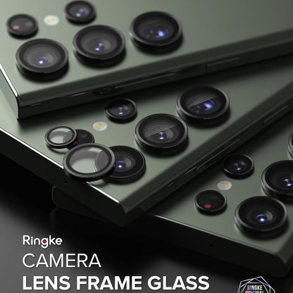 Beskyttelsesfolie Ringke Bakre Kamera for Samsung Galaxy S23 Ultra S918, Herdet Glass, Svart