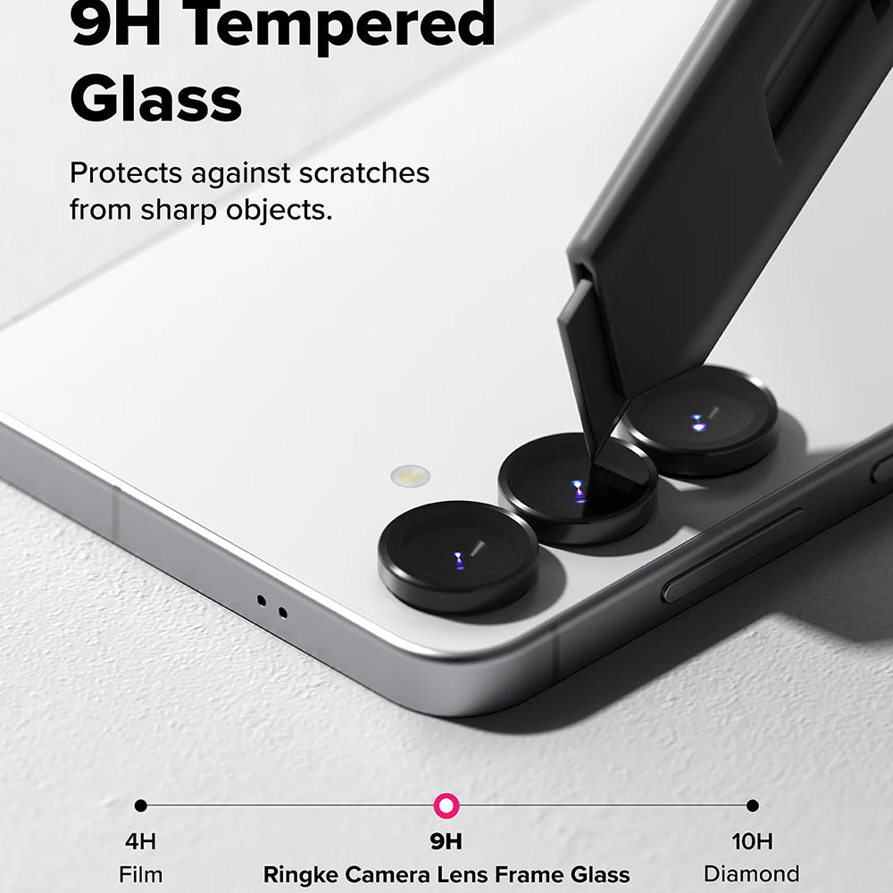 Ringke bakkamera beskyttelsesfilm for Samsung Galaxy S25 FE, herdet glass, sett med 2 stk, svart